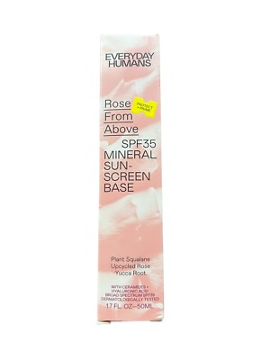EveryDay Humans Rose From Above SPF35 Mineral Sunscreen Base 1.7floz Exp 3/24