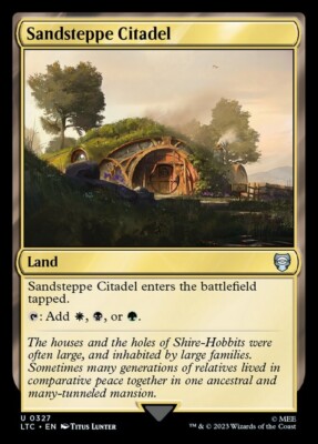 Sandsteppe Citadel 0327 Non Foil Uncommon LOTR Commander MTG Near Mint