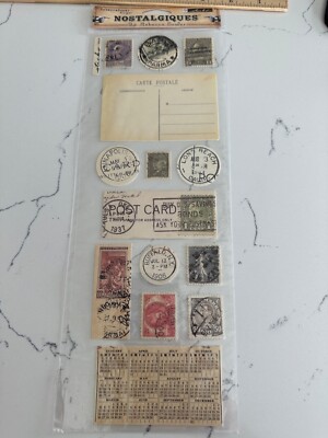 Sticko Autocollants Dimensional Rebecca Sower Design Nostalgiques Postal Pieces