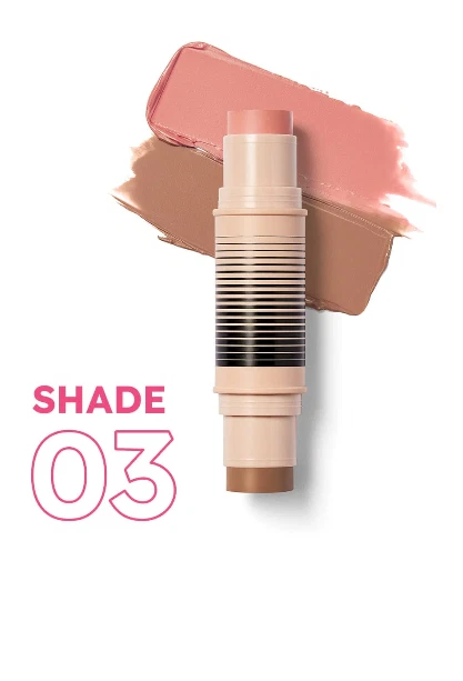 Dibs Desert Island Beauty Duo Shade 3 Full Deets Blush/Spill The Tea Bronzer NIB - Image 3 of 4