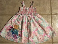 Disney Store Princess Smocked Dress with Flowers Girls size 3