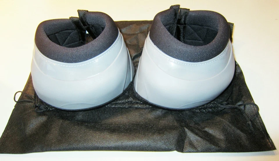 2er-Set Equine-Microtec Springglocken "ENDURANCE" XL silver, Klett, neu - Bild 2 von 4