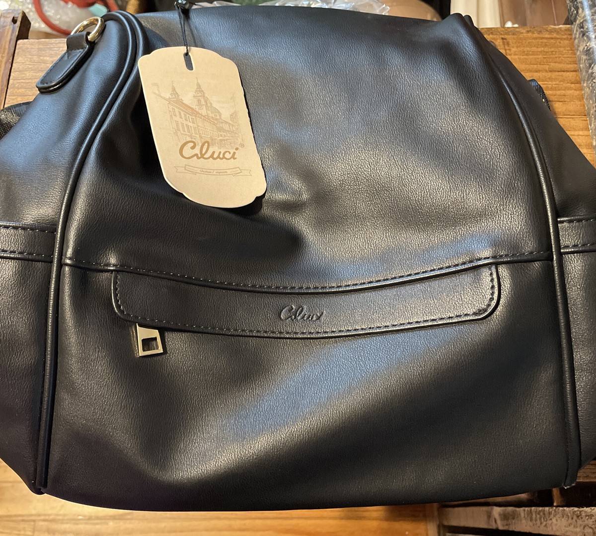 NWT Cluci Convertible Black backpack Purse | eBay display picture 1