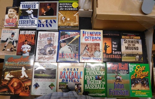 Lot of 18 Baseball books; Canseco, Harrelson, Mantle, Ruth - Picture 4 of 6
