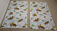Vintage Scooby Doo Cartoon Network Curtain Panel Set of 2 90s 1990s