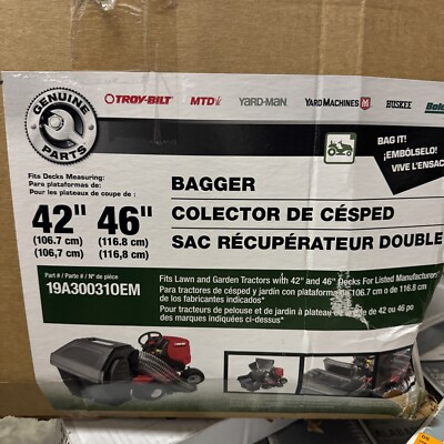 NEW! MTD Double Bagger Collection System 240137 42