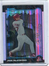 1999 Bowman Chrome Joe McEwing International Refractor /100 Rookie Cardinals 399