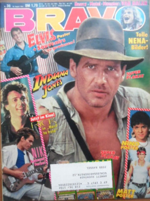 BRAVO 36 - 1984 B Harrison Ford Elvis Michael Jackson PRINCE Lauper Nena ÄRZTE