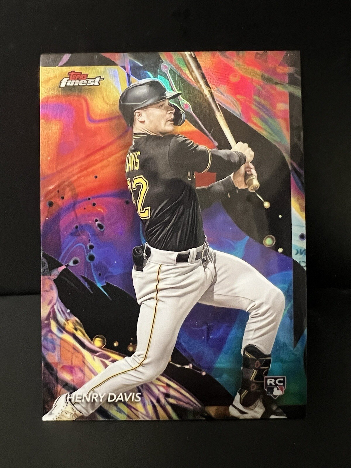 2024 Topps Finest Henry Davis Oil Spill Refractor RC #163
