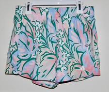 NWT adidas Girl's Multicolor Pastel Floral Print Lined Athletic Shorts sz M XL