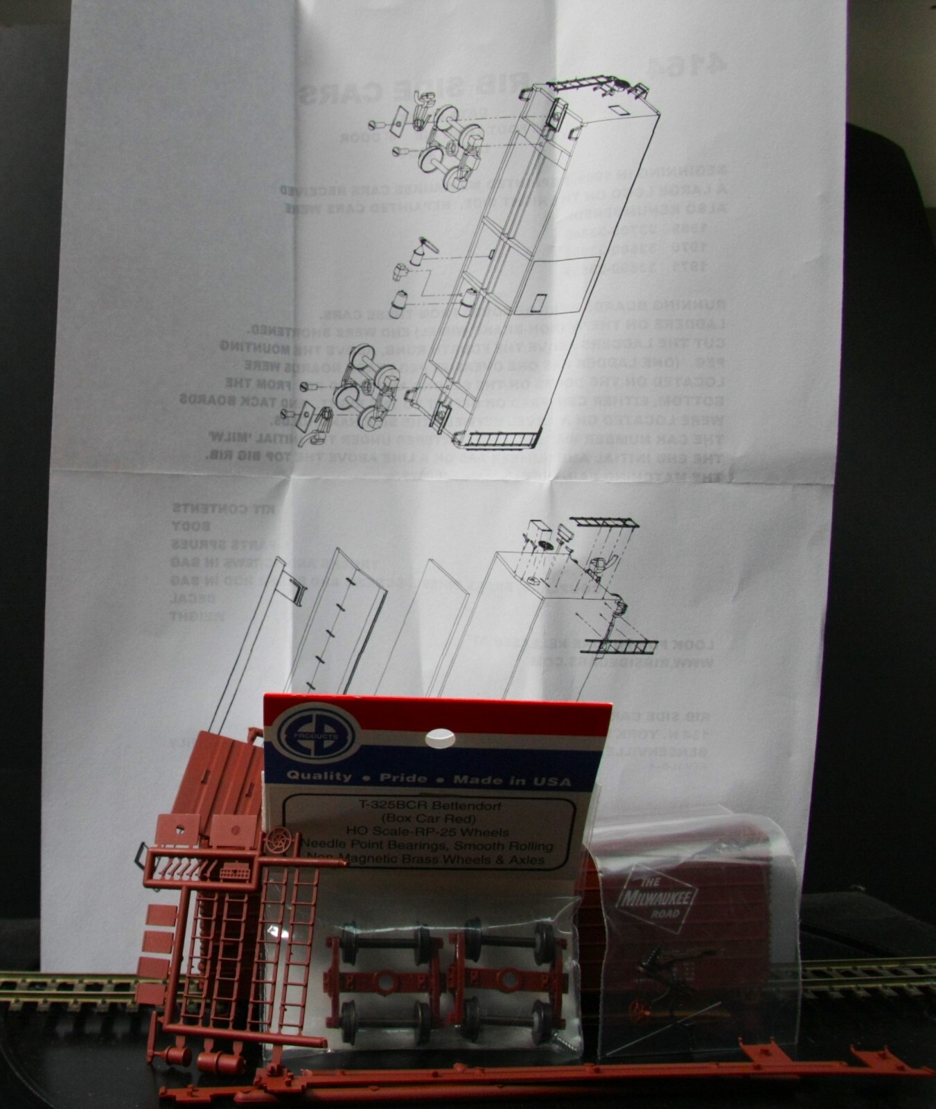 Support Ribs In Car RIB SIDE CARS #871000 SERIES CMStP&P MILW ROAD 40' LONG RIB BOX CAR # ...