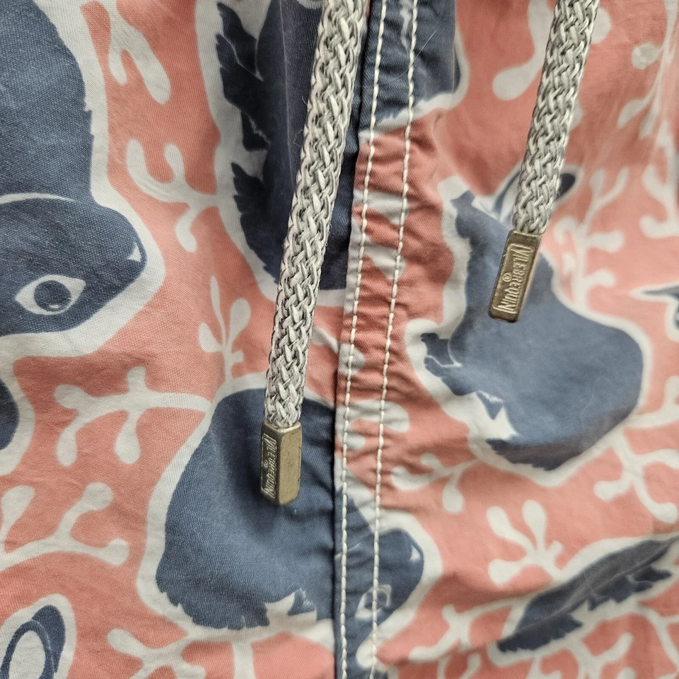 Pantalones Cortos Vilebrequin Para Hombre XXXL Rosa Bañador Azul Patrón Conejito Playa Foto 3 de 4