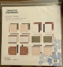 Creative Memories GOOD TIMES 12x12 Fast2Fab Designer Paper Pack -12 Double Sided