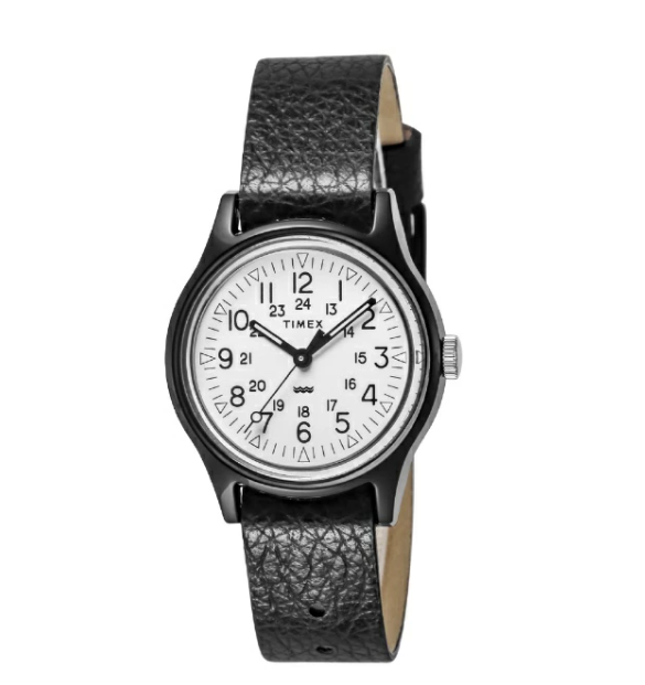 Timex Japan Limited Original Camper 29mm Black Leather Watch