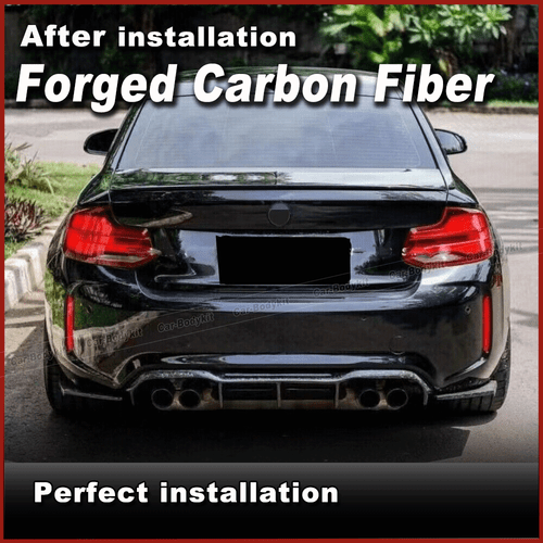 Für BMW 2ER F87 M2 Coupe Forged Carbon Heckdiffusor Diffusor Heckansatz Lippe - Picture 2 of 12