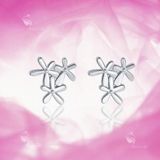 925 sterling silver earrings flower blossom stud baby kids children's jewellery