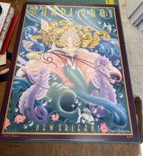 1994 David Johnson New Orleans Mardi Gras Poster Queen of the Water Signed and #