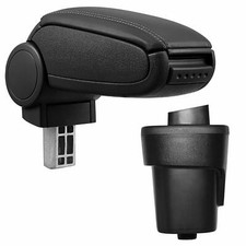 Spezifischer Armlehnen-Organizer Aus Kunstleder Schwarz Für Opel Karl Ab 2015