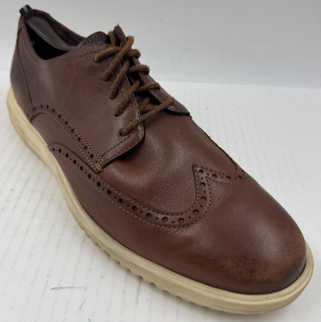 SAOLA Scarpe eleganti da uomo Cole Haan Grand Plus 11M Oxford a coda di rondine in pelle marrone C36939