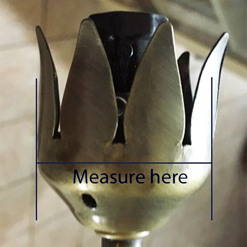 Pantalla de lámpara grande verde pálido/lirio arándano/tulipán #2788 Foto 2 de 4