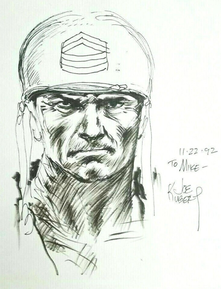 Joe KUBERT~ Sgt. ROCK~ Drawing Comic Art
