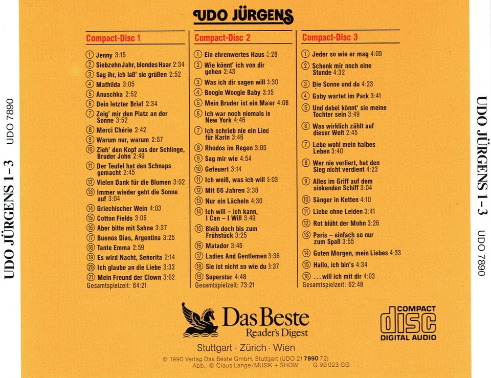 (3CDs) Udo Jürgens – Portrait Eines Stars - Gaby Wartet Im Park, Mit 66 Jahren - Bild 2 von 2
