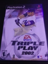 Triple Play 2002 (Sony PlayStation 2, 2002) booklet case Tested and working disc