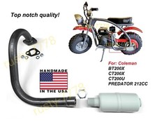 Exhaust Pipe w/Muffler For Honda GX160 GX200 Predator 212cc DuroMax 7 Hp