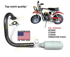 Exhaust Pipe w/Muffler For Honda GX160 GX200 Predator 212cc DuroMax 7 Hp