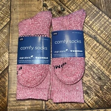 2 Pair Virgin Atlantic Bombas Comfy Socks Large