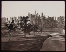 Glas Magic Laterne Dia ETON COLLEGE VON SPIELFELDERN NR2 UM 1890 FOTO