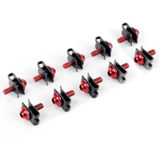 10PCS Motorcycle Fairing Bolts Kit Fastener Clips Screws Cruiser Chopper Touring