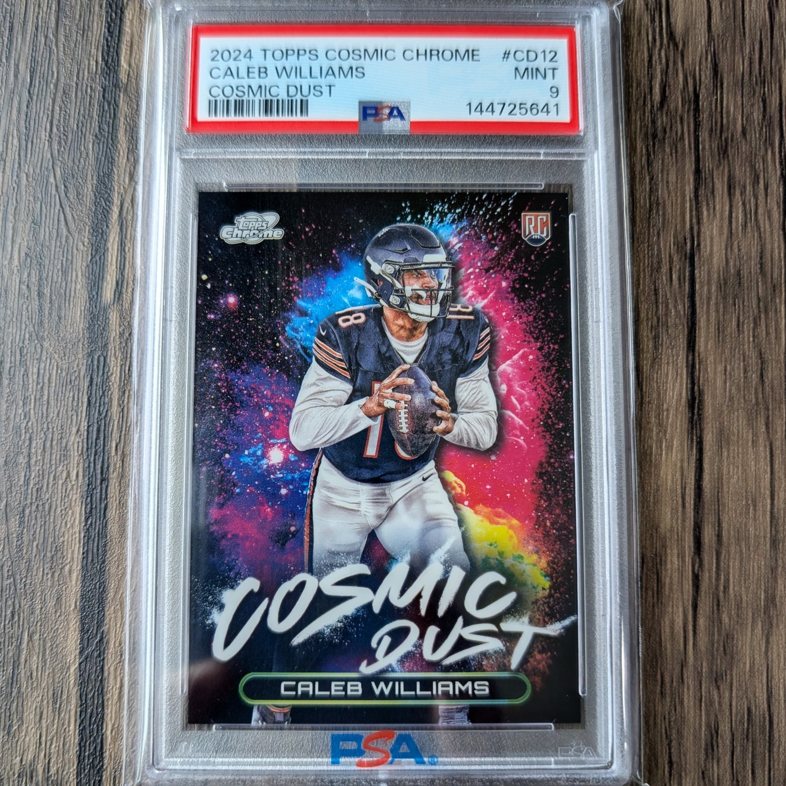 2024 Topps Chrome Cosmic Caleb Williams Cosmic Dust SP RC #CD12 LOW POP PSA 9