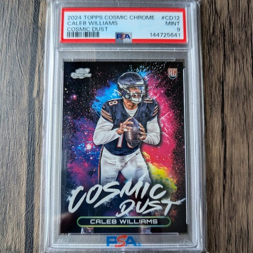 2024 Topps Chrome Cosmic Caleb Williams Cosmic Dust SP RC #CD12 LOW POP PSA 9