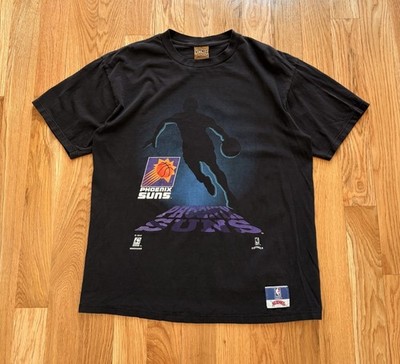 Phoenix Suns Nutmeg Shadow NBA Vintage 90s Made in USA Cotton Logo Graphic Tee L