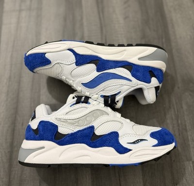 Saucony Unisex Blau/Weiß Grid Shadow 2 Sneaker UK Größe 5,5 Eur 39 Turnschuhe