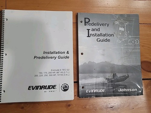 Guías de preentrega Evinrude Johnson, E-TEC, 4 TIEMPOS, 2 tiempos y G2.