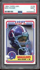 1984 Topps USFL Football #109 Mike Rozier PSA 9