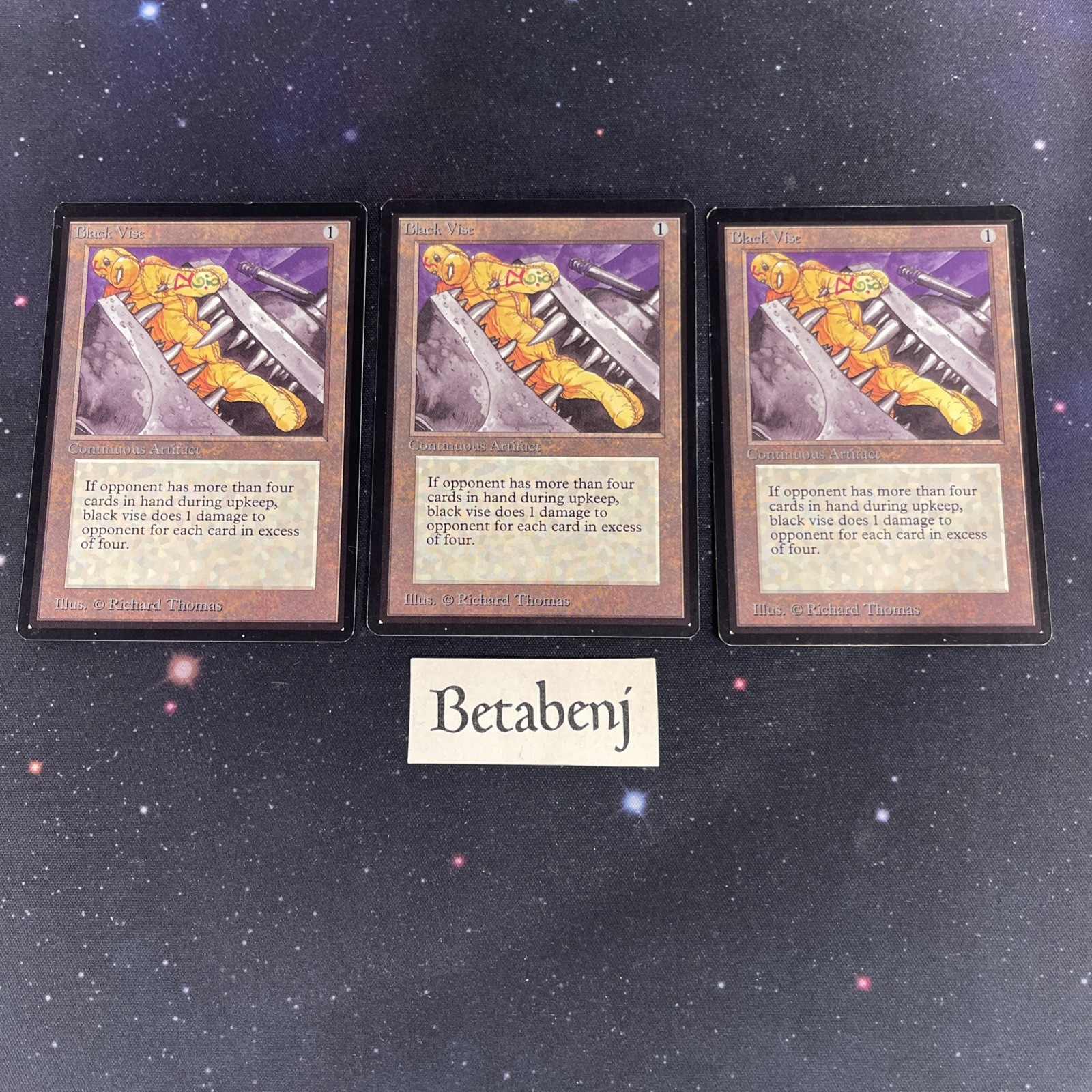 1x MTG Beta Black Vise from Estate Collection
