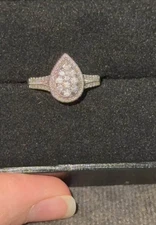 Zales engagement ring size 7.5 white gold