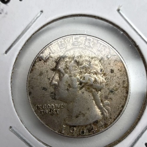 1964 D Washington Quarter Extra Fine 90% Silver Circulated 25C Coin