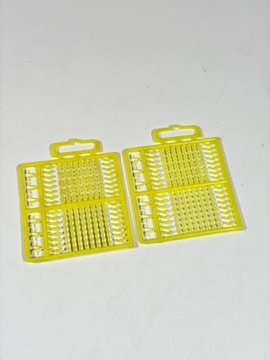 Gelbe Karpfen Köder Stopper Hartplastik Hair Rig Boilie Stops Angelgerät 2 Board