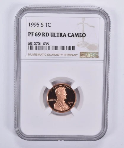 1995-S Lincoln Memorial Cent Proof PR69 RD UCAM NGC Brown Lbl *1872