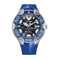 Citizen Promaster BN0238-02L Eco-Drive Orca Diver 200m Blue Watch Japan New