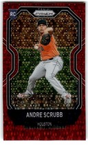 2021 Panini Prizm Red Andre Scrubb 91/99 Houston Astros #54