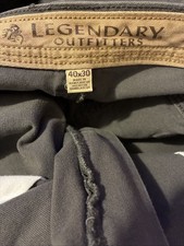Legendary Outfitters Men s Pants Size 40x30 Gray Stretch Cotton Casual Chinos