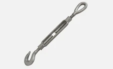 Hook And Eye Turnbuckle 3/4 By 12 Inch Galvanized Drop Forged Steel
