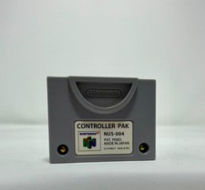 N64 Controller Pak NUS-004 OEM Official Nintendo 64 Memory Card - Tested