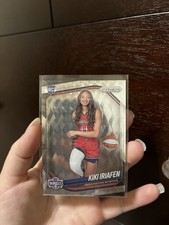 2025 Panini Prizm WNBA #149 Kiki Iriafen RC Swirl Prizm Mystics Rookie 