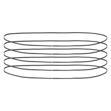 1524mm GT-2 Timing Belt, 5pcs 6mm Width 2mm Pitch 3D Printing Closed Loop, Black